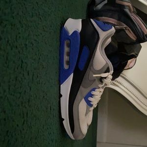 Nike air max, size 11, black, grey, white and blue